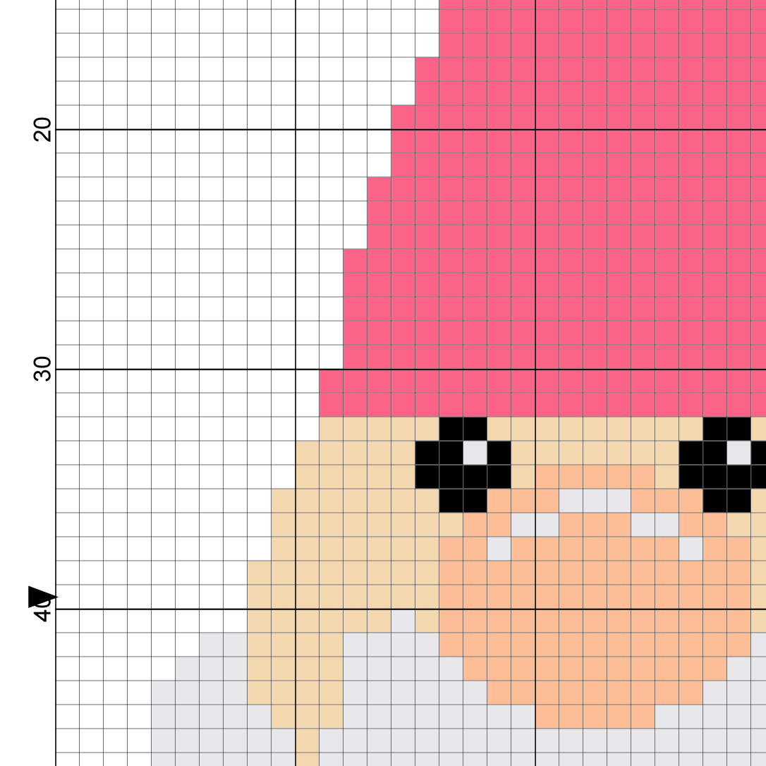 gnome cross stitch pattern